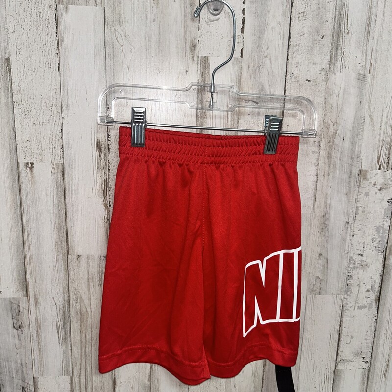 5 Red Logo Shorts