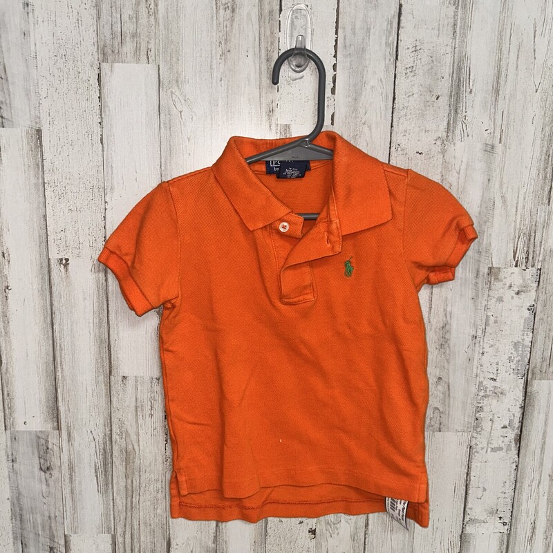 2T Orange Logo Polo, Orange, Size: Boy 2T-4T