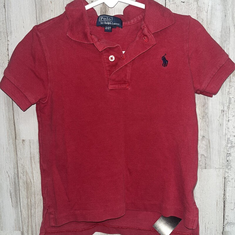 2T Red Logo Polo, Red, Size: Boy 2T-4T