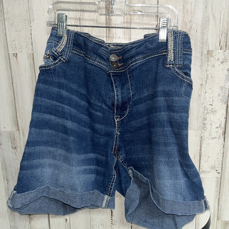 22 Denim Cuff Shorts, Blue, Size: Ladies 3X