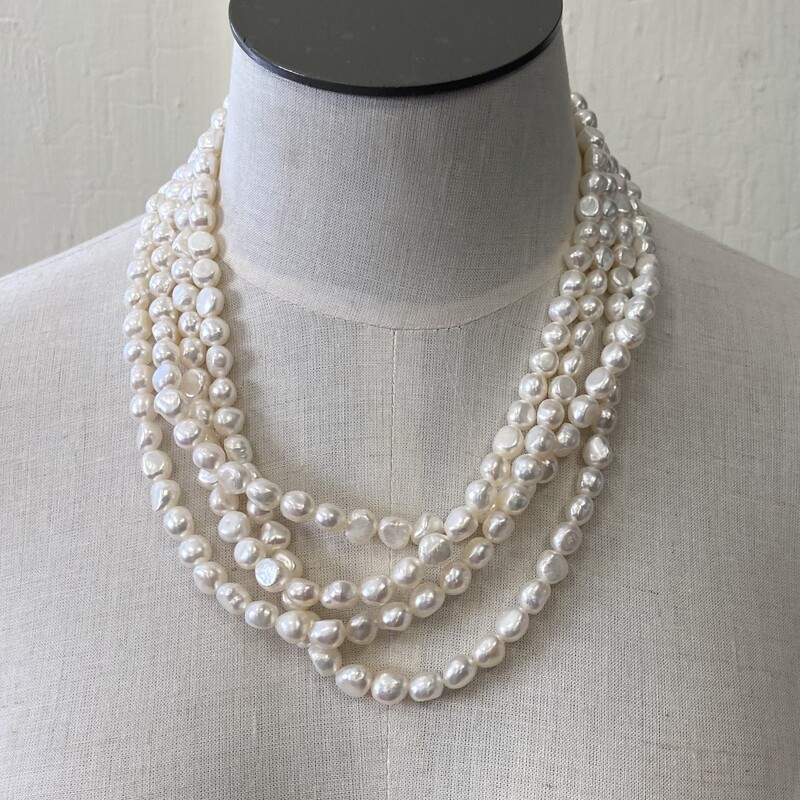 Strl Wht Baroque Pearls