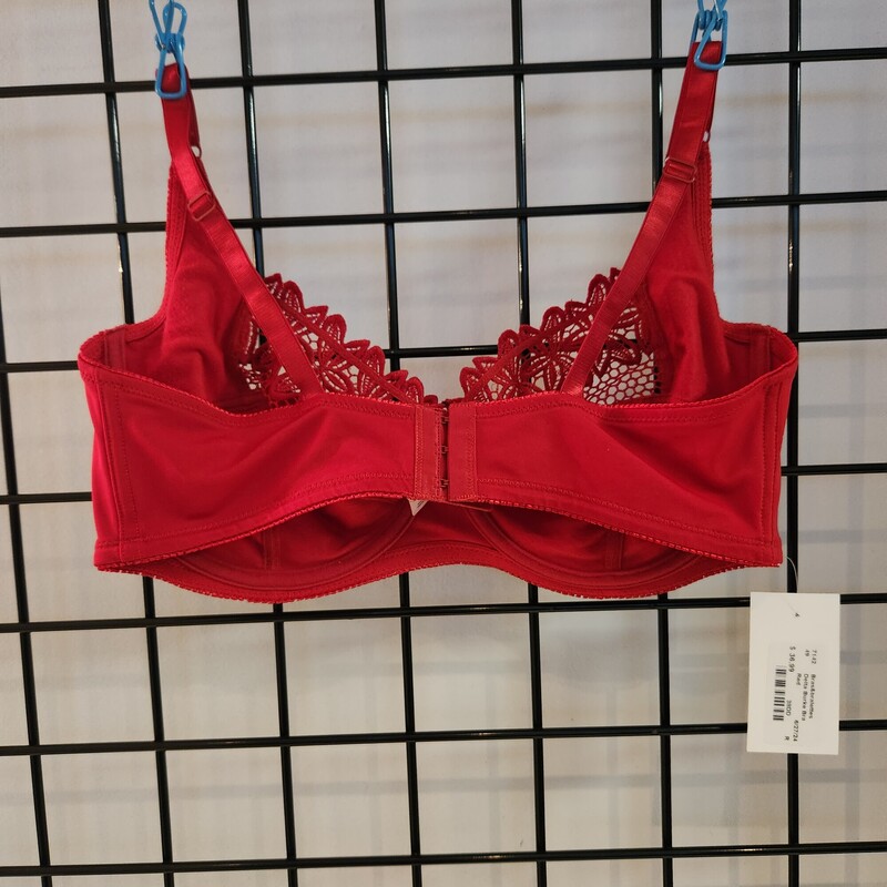 Delta Burke Bra, Red, Size: 38DD