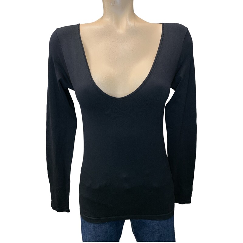 Ralph Lauren TOp LS, Black, Size: M