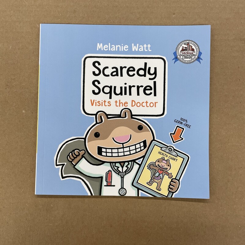 Scaredy Squirrel, Size: Back, Item: Paper