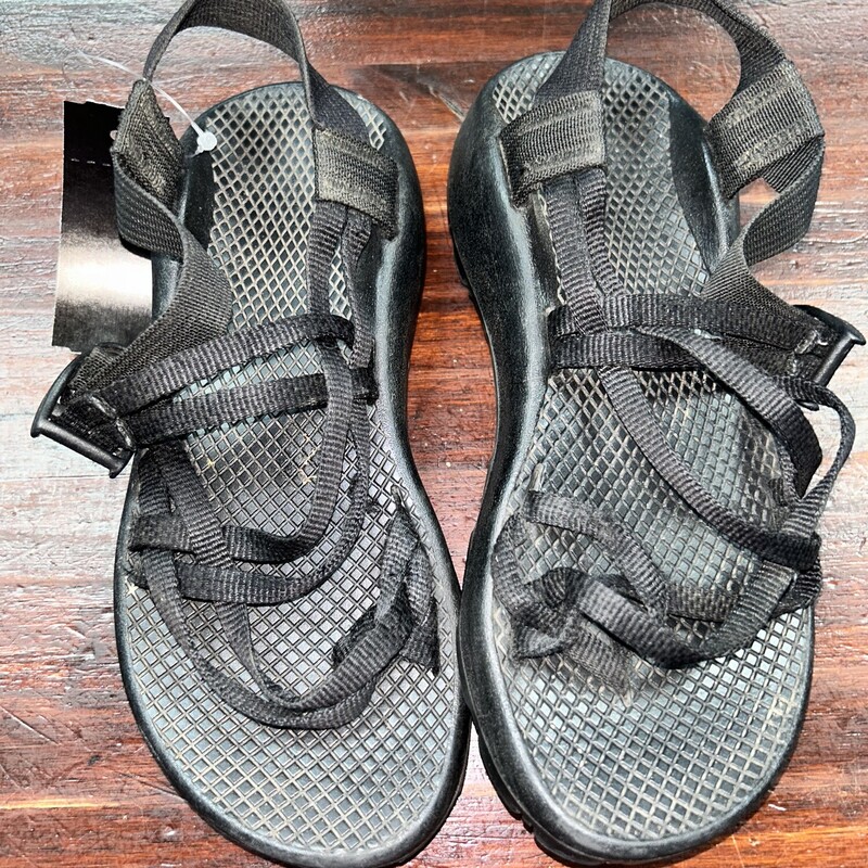 A6 Black Strap Sandals