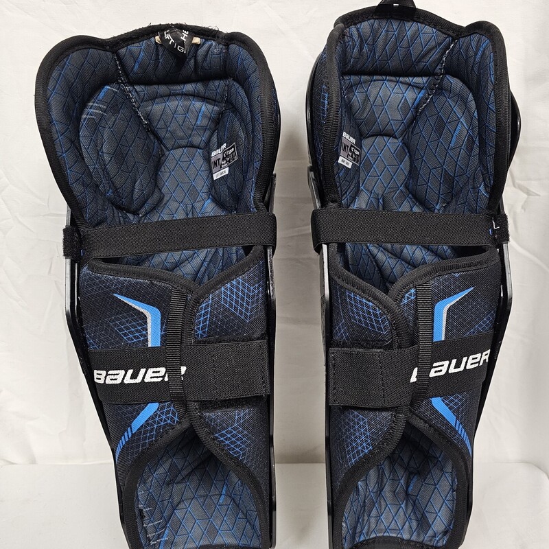 Bauer X Intermediate Hockey Shin Guards, Size: 13in., pre-owned