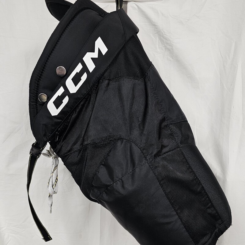 CCM Tacks AS 580 Junior Hockey Pants, Black, Size: Junior Medium,  features 1in.  length adjustment zipper, pre-owned