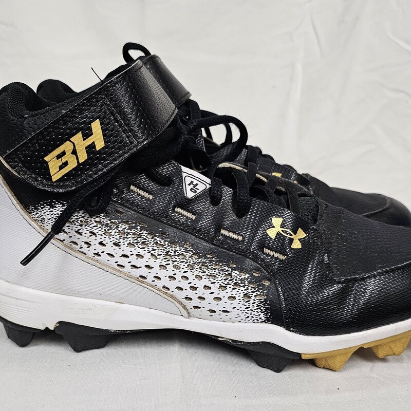 Under Armour Bryce Harper 6 Mid Baseball Cleats, Size: 5.5, pre-owned