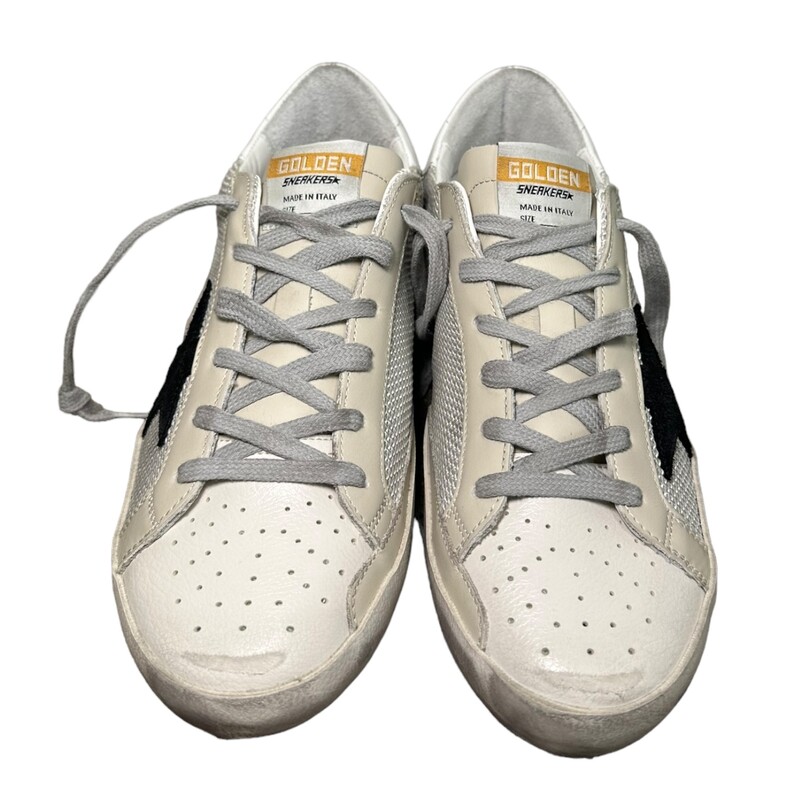 Golden Goose Superstar, White, Size: 40