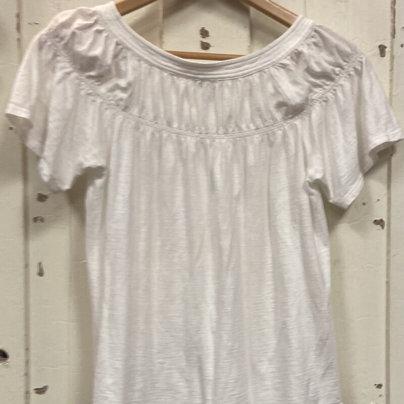 Wht Smock Tee<br />
White<br />
Size: Small
