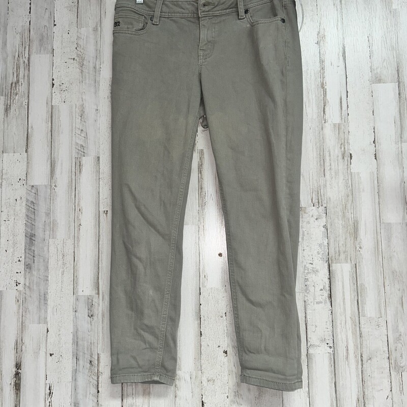 Sz28 Olive Mid Rise Jeans, Green, Size: Ladies M
