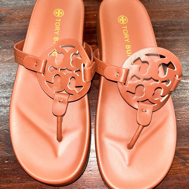 A10 Brown Emblem Sandals