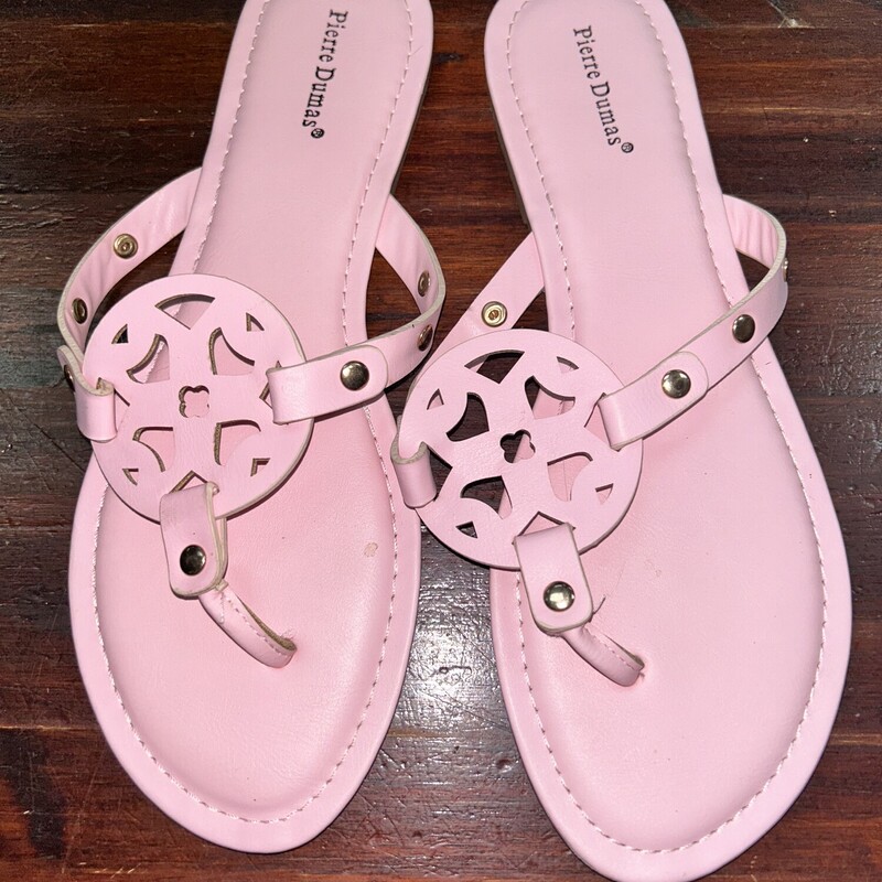 A10 Pink Emblem Sandals