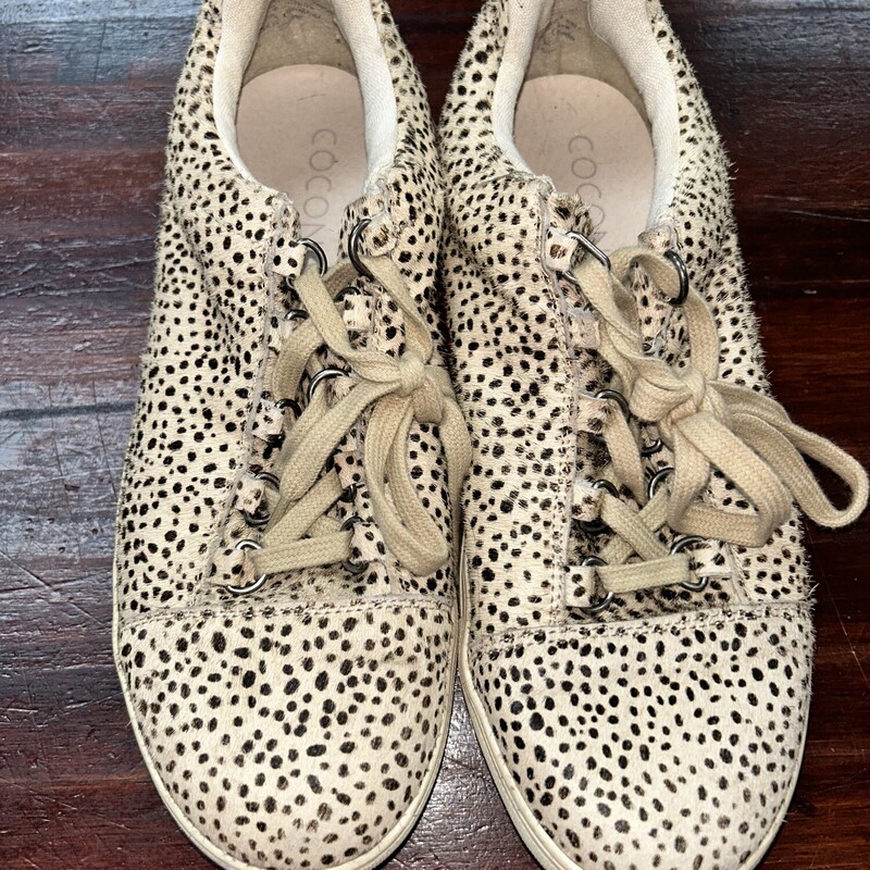A9.5 Tan Spotted Sneakers, Tan, Size: Shoes A9.5