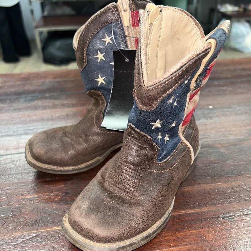 8 American Flag Boots
