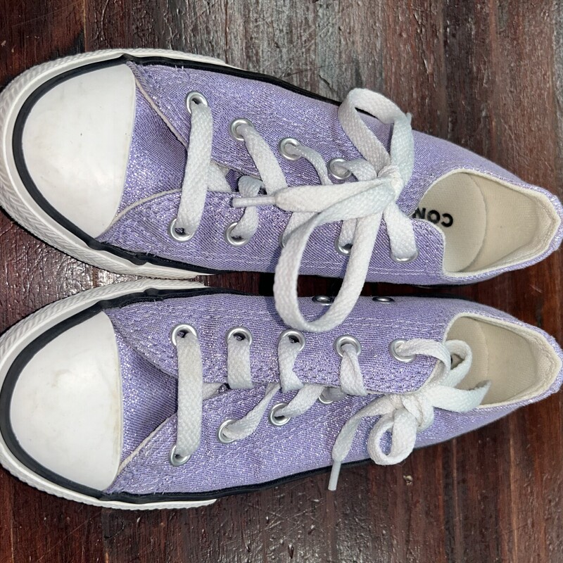 12 Purple Glitter Sneaker