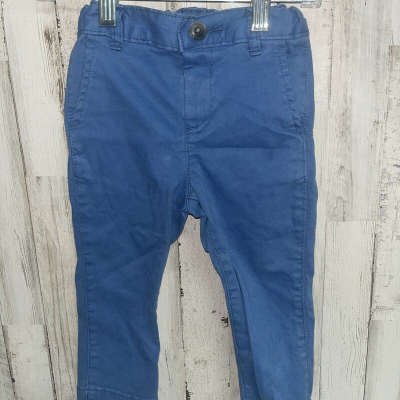 18/24M Blue Button Pants, Blue, Size: Boy 12-24m