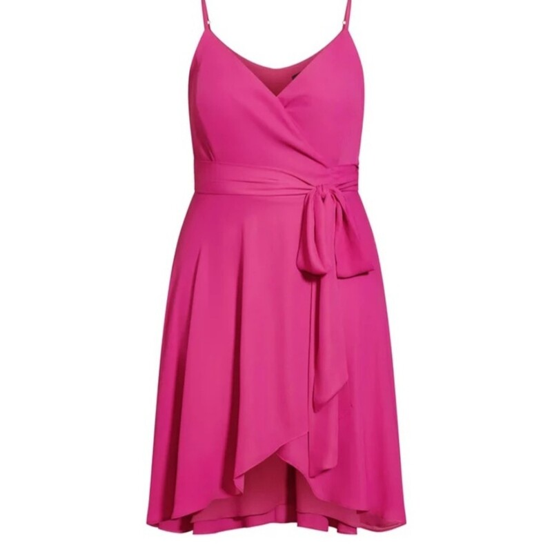 City Chic Wrap Dress NWT, Fushia, Size: 24