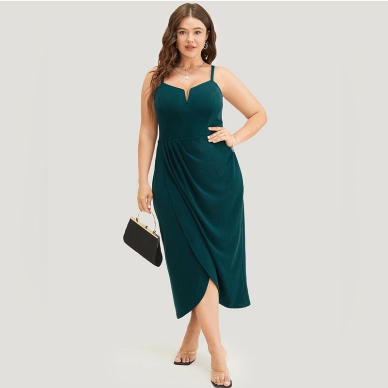 Bloomchic Dress, Emerald, Size: 24