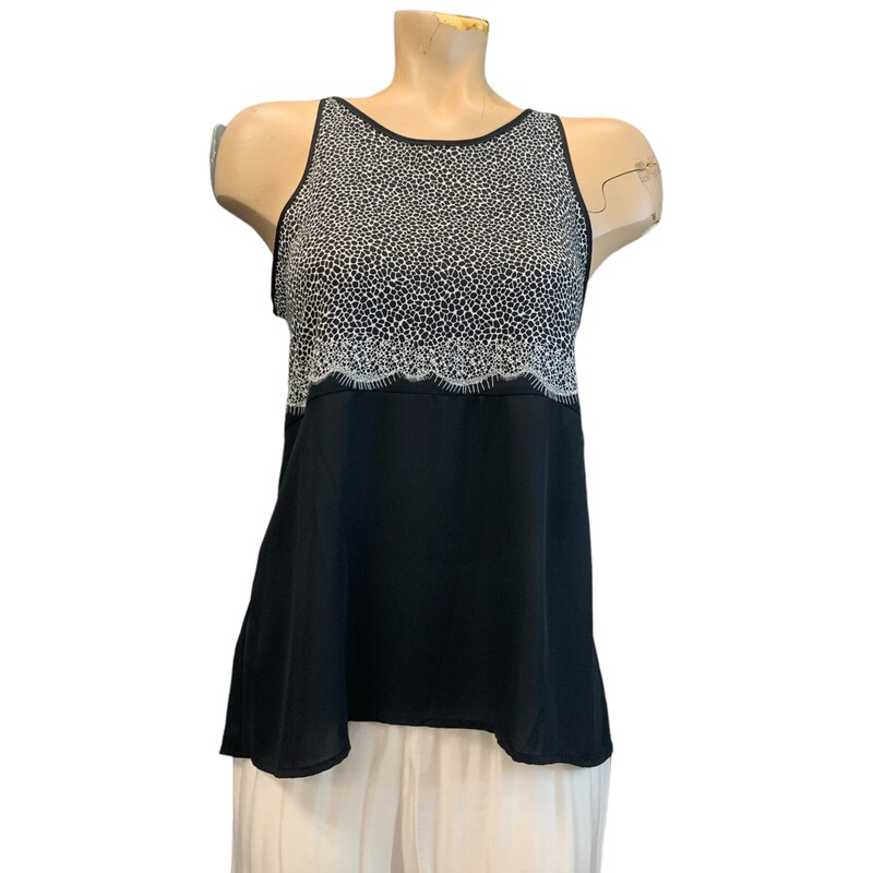 BCBG Maxazria Top, Blk/whit, Size: S