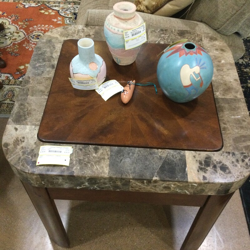 Table Side, Wood, Size: 28w x 28d x 25h  D4223

FOR IN STORE OR PHONE PURCHASE
Loacl delivery available. $50 minimum.