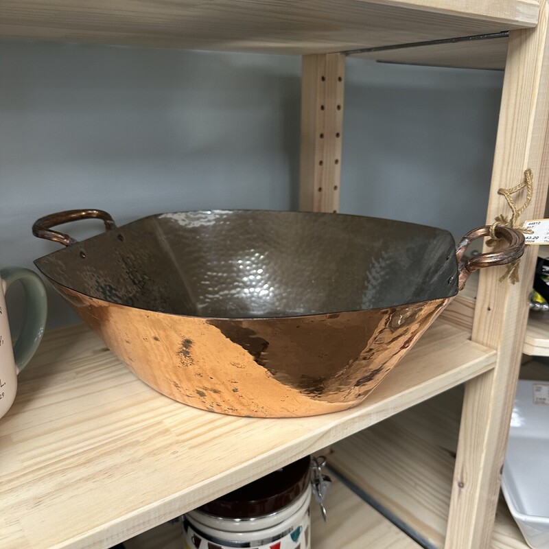 Copper Bowl W/handles