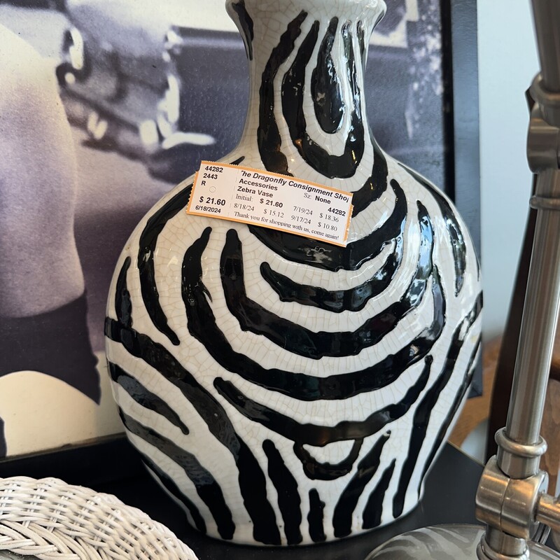 Zebra Vase