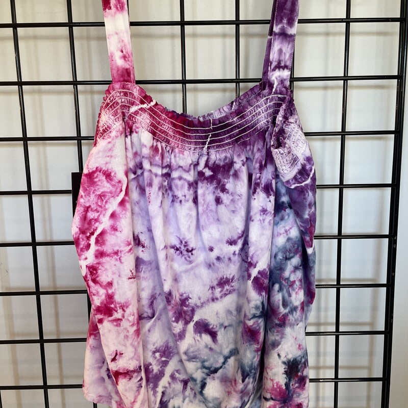 Hand Dyed Tank, Tie Dye, Size: 2X