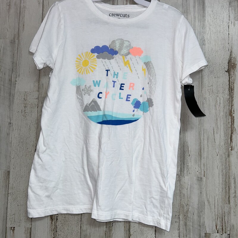 10/12 Water Cycle Tee, White, Size: Girl 10 Up