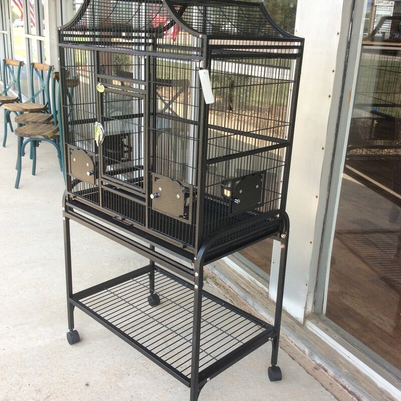 Rolling Birdcage On Stand
