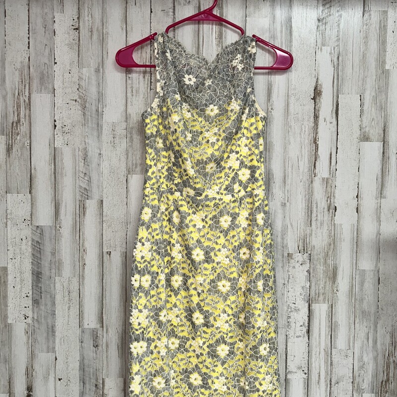 Sz4 Yellow Lace Dress