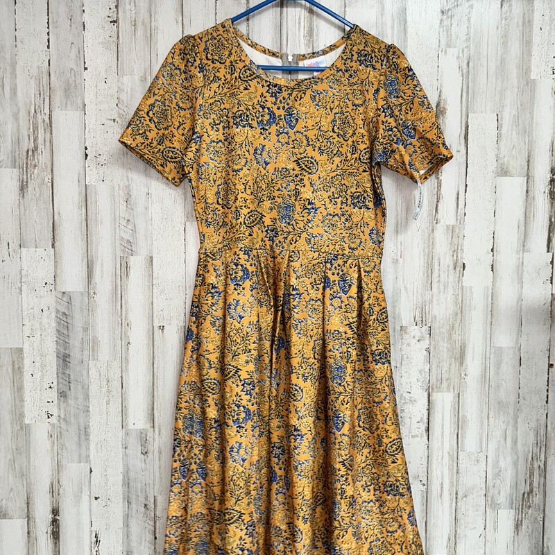 M Mustard Printed Dress