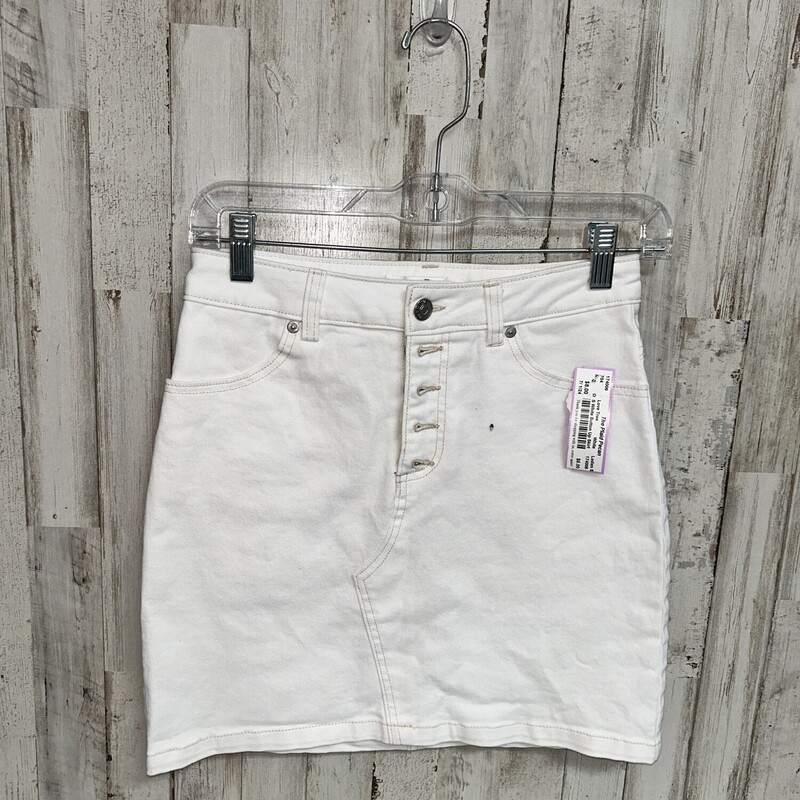 S White Button Up Skirt