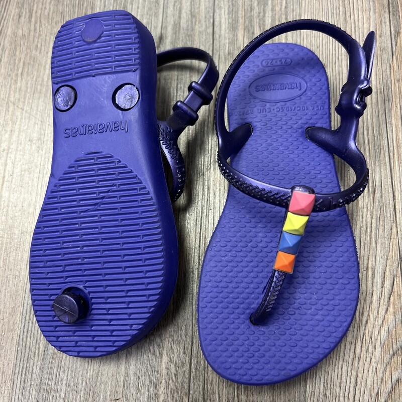 Havaianas Flops, Purple, Size: 8T