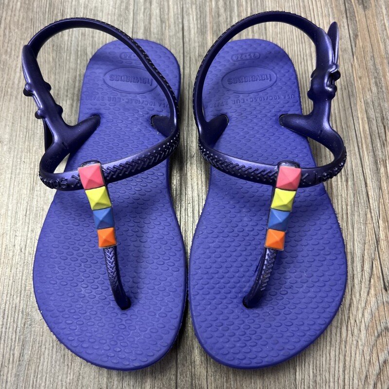 Havaianas Flops, Purple, Size: 8T