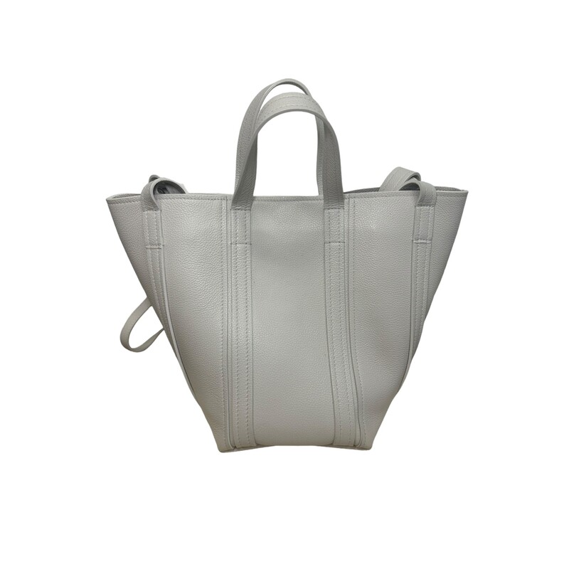 Balenciaga Everyday Small White

Dimensions:
Base length: 5 in
Height: 8.5 in
Width: 6.5 in
Drop: 3.25 in
Drop: 20 in