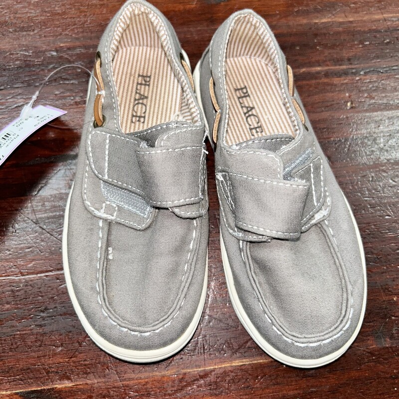 8 Grey Velcro Sneakers