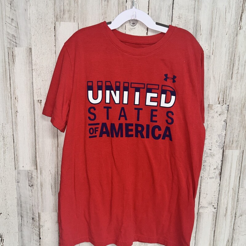 14/16 Red USA Tee, Red, Size: Boy 10 Up