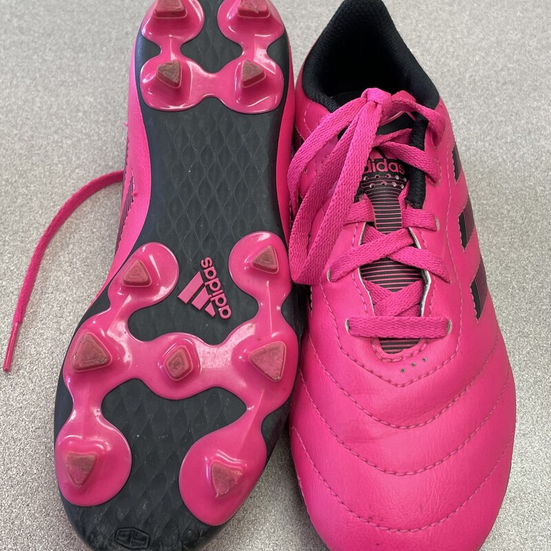 Adidas Soccer Cleats, Pink, Size: 1Y