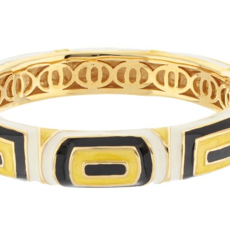 Lauren G Adams Modern Art Bangle
Yellow Black White Gold Size: 3diameter
Retails: $124.99