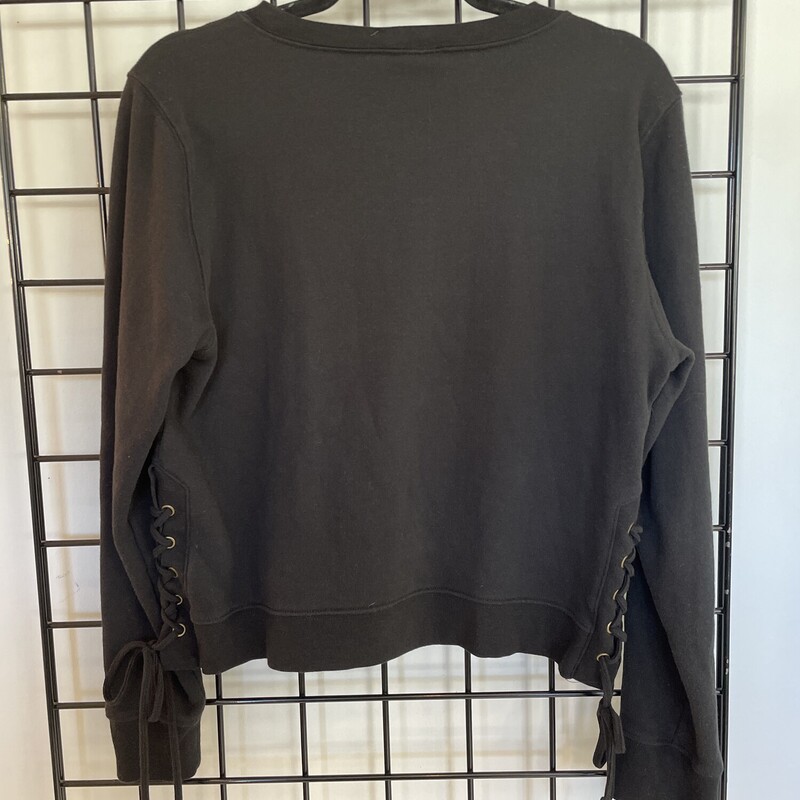 Shyanne Crop Sweater, Black, Size: M