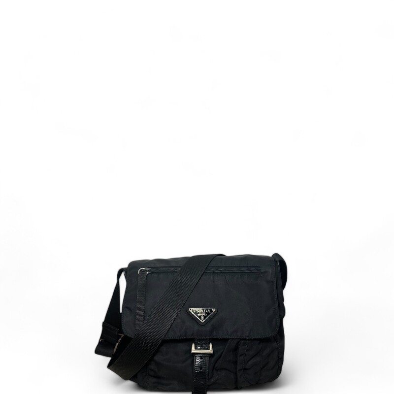 Prada Tessuto Nylon Messenger
Dimensions:
 Height 8
Width 9