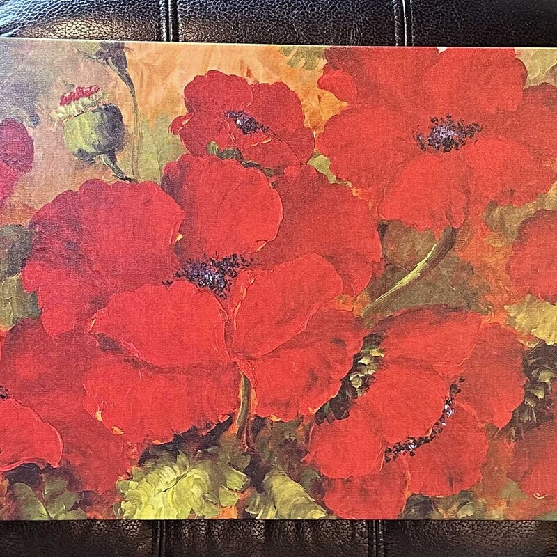 Poppy Canvas

Vibrant Red Poppies!
32 W x 16 H