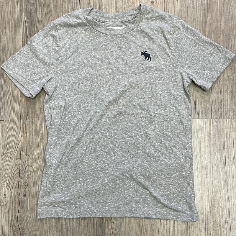 Abercrombie Tee, Grey, Size: 9-10Y