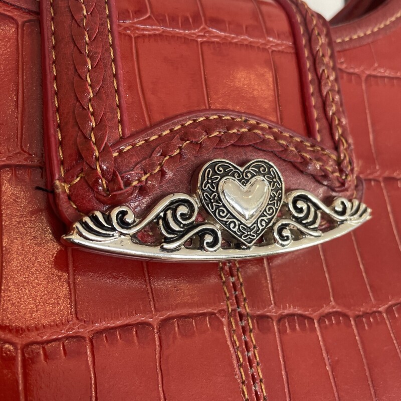 MC Heart Buckle Vintage, Red, Size: Os