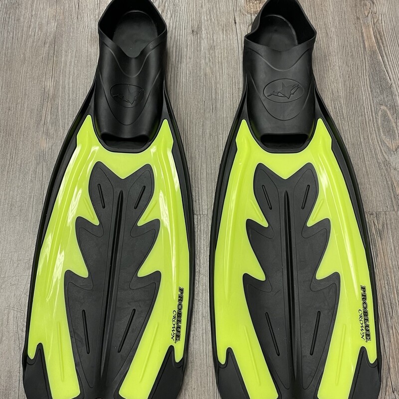 Problue Crown Fins, Lime, Size: 3-5Y