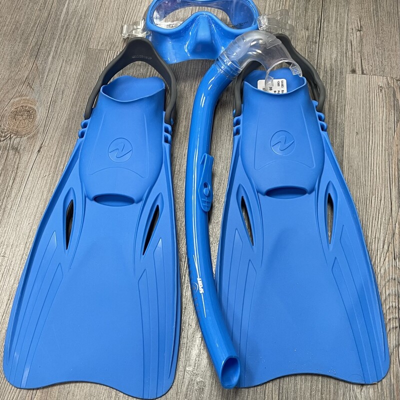 Aqua Lung Sport Snorkle Set, Blue, Size: 9T-13Y