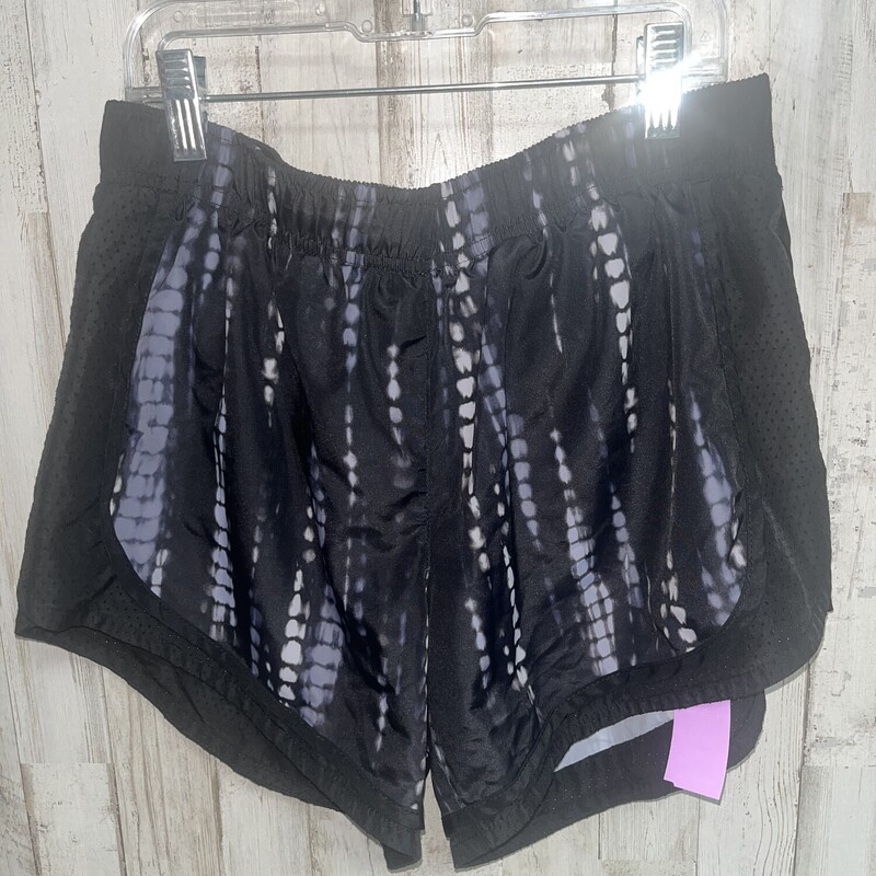 S Black Ombre Dye Shorts