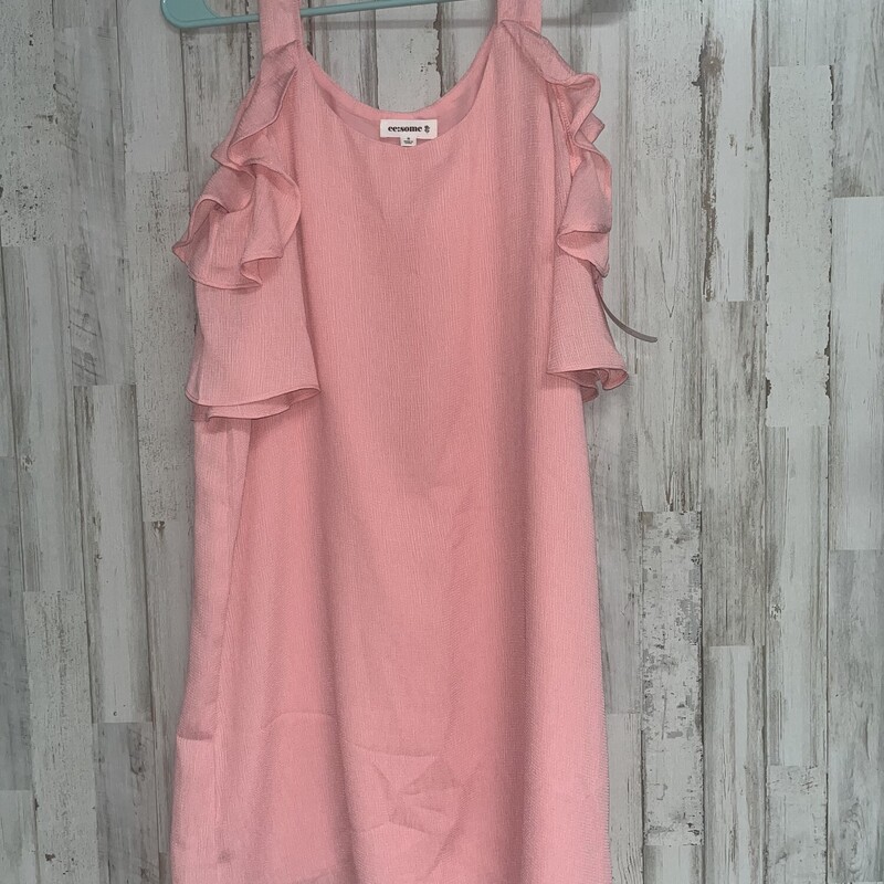 S Pink Ruffled Dress
