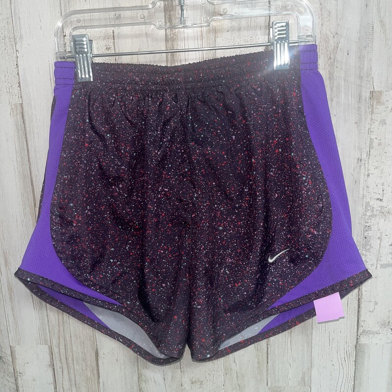 XS Purple Splatter Shorts, Purple, Size: Ladies XS